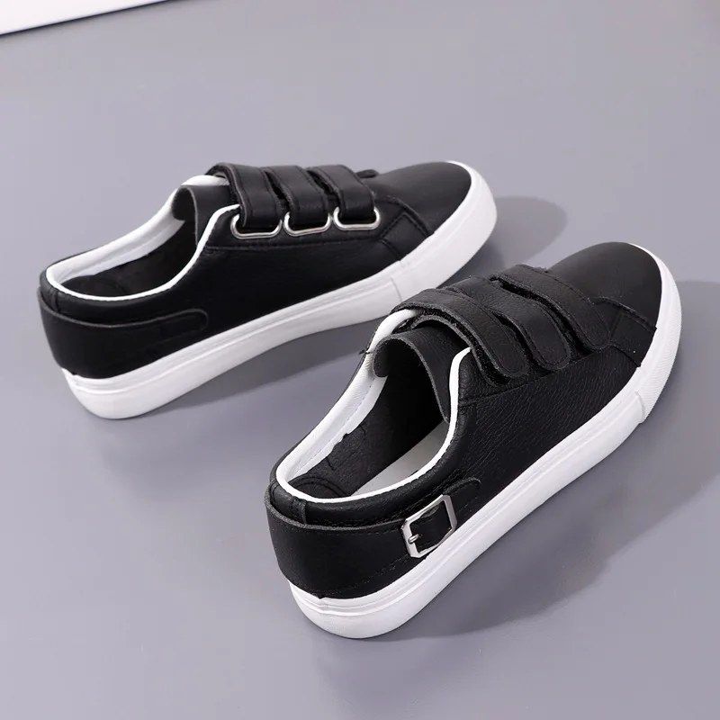 

Yuan bu 2018 Spring New Style Korean-style Versatile Sports Casual Board Shoes Velcro Canvas Shoes Student Shoes White