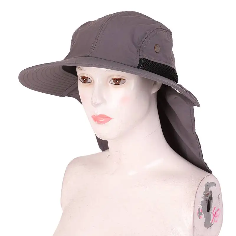 Открытый Рыбалка Пешие прогулки Boonie Snap Hat козырек уха шеи крышка Солнцезащитный щиток
