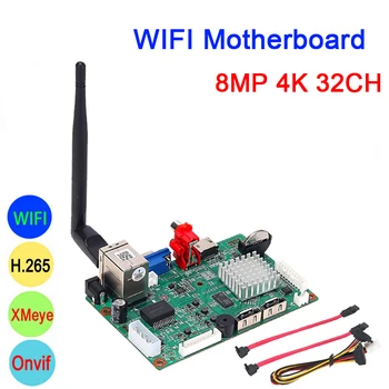 

Hi3536C XMeye Surveillance Video Recorder 8mp 4K 32CH 32 Channel H.265+ 2*SATA Face Detect IP Onvif WIFI CCTV NVR Motherboard