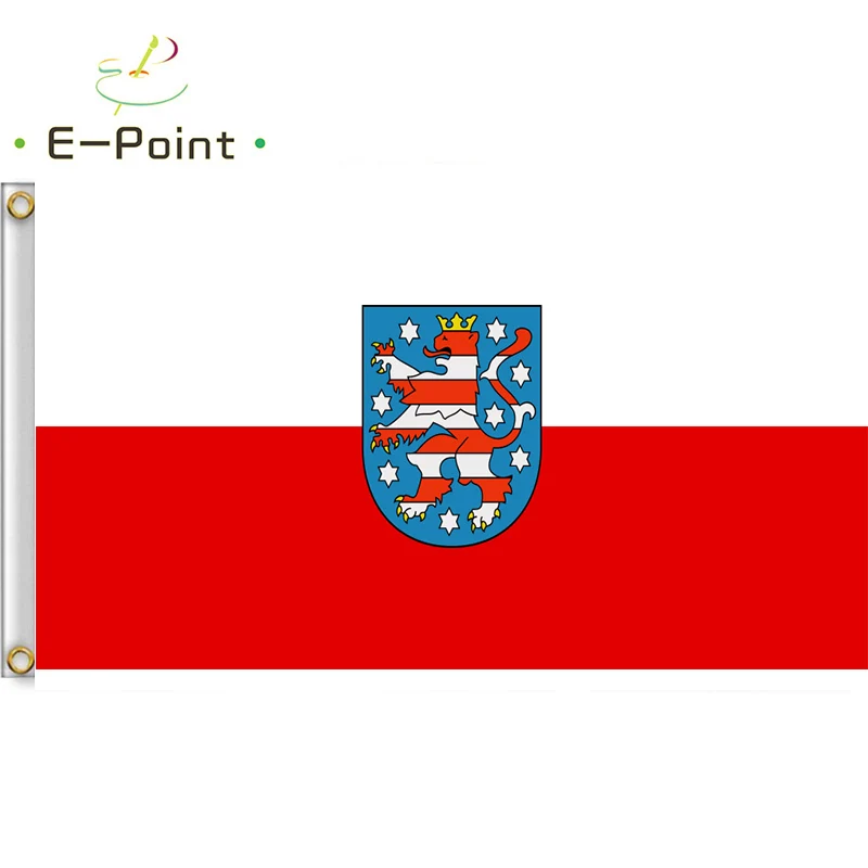 Флаг Германии Thuringia 3 фута* 5 футов(90*150 см) размер рождественские украшения для домашнего флага баннер подарки