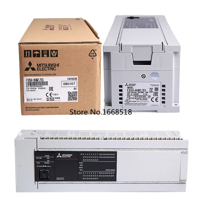 FX5U-80MT/ES MELSEC iQ-F PLC 40 DI& 40 DO транзистор(абсолютно и