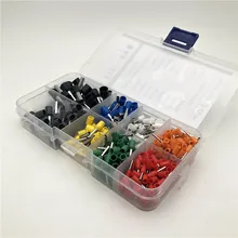 Kit de connecteurs de fil en cuivre AWG 22 10, 400 pièces, borne d'extrémité à broche de cordon isolé, connecteur à sertir AWG 