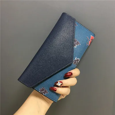 DORANMI Высокое качество Длинные кошельки для женщин модный кошелек-клатч Сумка женская кожаная сумочка Сумка для денег складные кошельки DJB834 - Цвет: blue