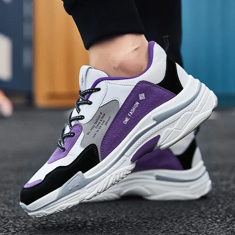 New Mesh Men Running Shoes Lac-up Shoes Lightweight Comfortable Breathable Walking Sneakers Masculino Zapatillas Hombre - Цвет: A