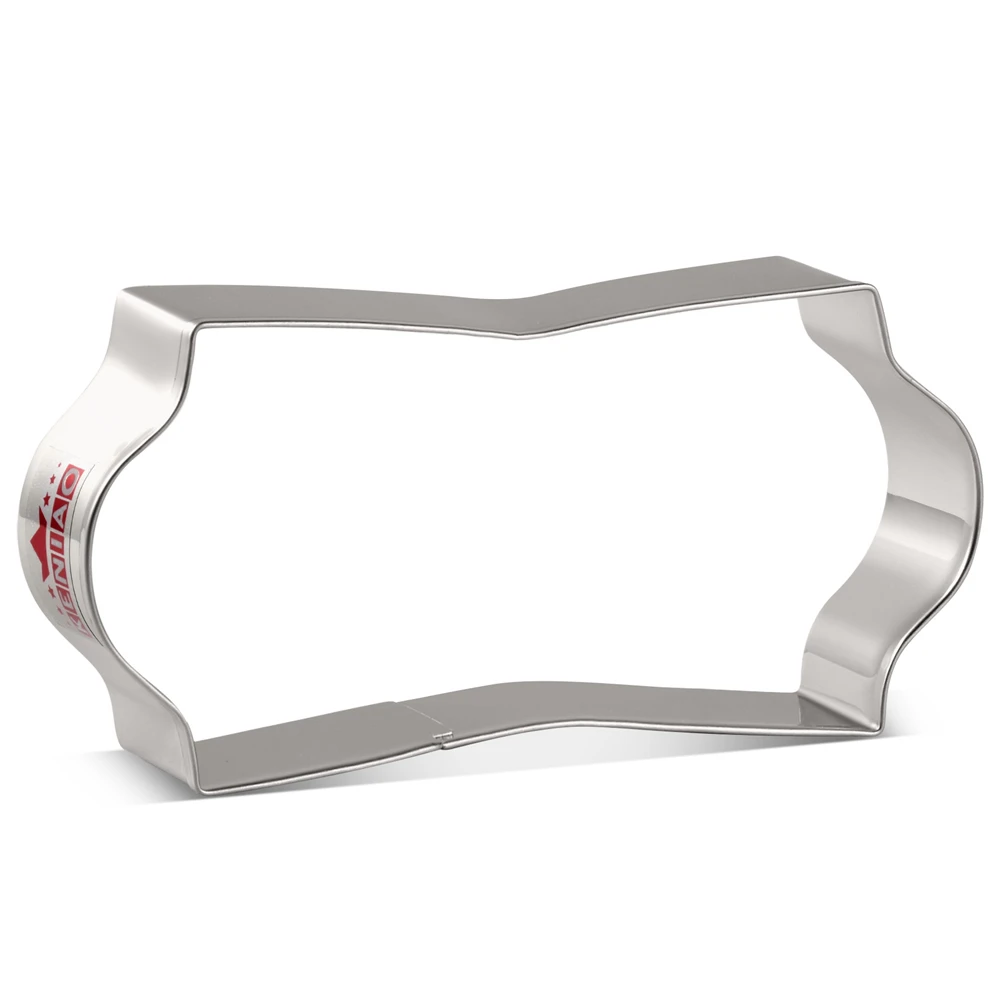 

KENIAO Plaque Cookie Cutter - 5.5 x 12.3 CM - Frame Biscuit / Fondant / Bread / Pancake Molds - Stainless Steel