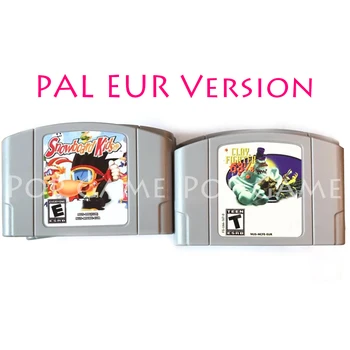 

64 bit PAL Version Card for Snowboard Kids 1 2 Clay Fighter Batman English Language