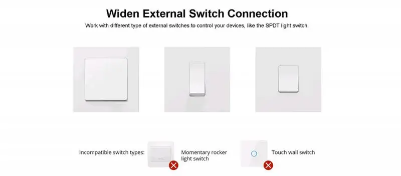 SONOFF Zigbee Mini ZBMINI DIY Smart Switch Relay Breaker Module 2 Way Switch Smart Home Automation For eWelink Alexa Google Home