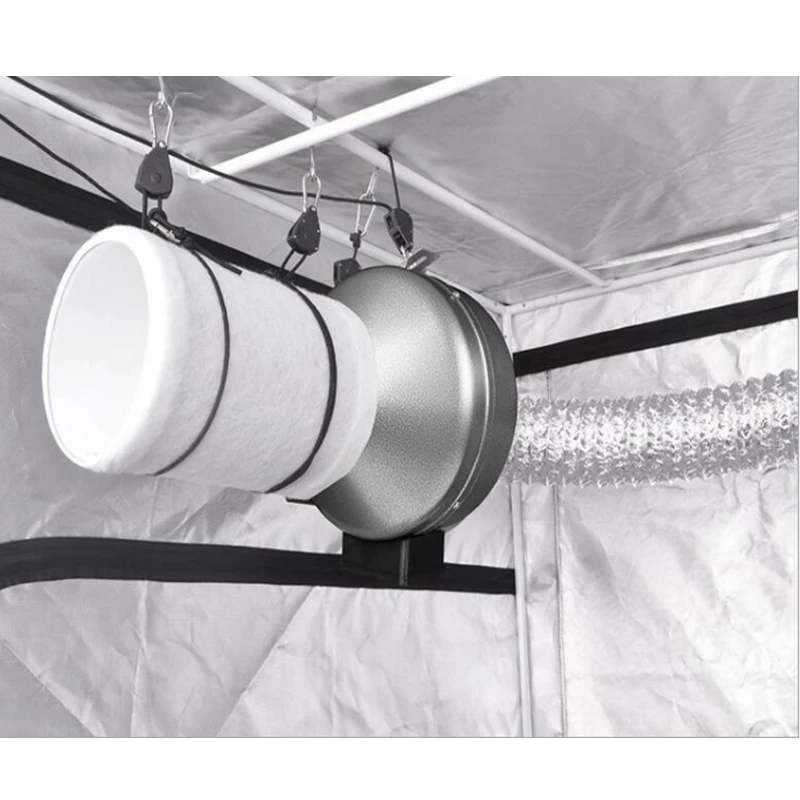 Grow light регулируемый 1/8 дюймов Луна шнурки для вентилятор для палатки для выращивания растений лампа шкив троса подъемный крюк шкива