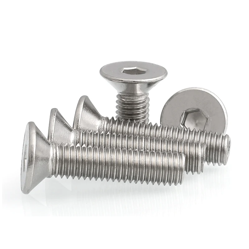 30 to 100 Pieces 304 Stainless Steel DIN7991 M5 Hexagon socket countersunk head cap screws