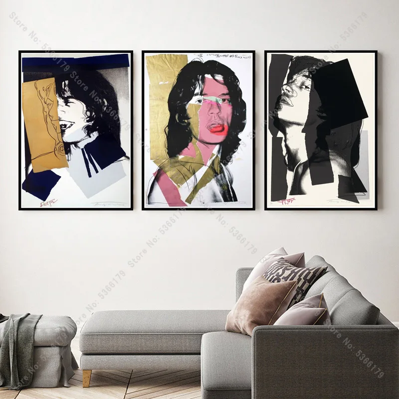 NT578 плакат печать горячий Энди Warhol Mick Jagger натюрморт абстрактная масляная