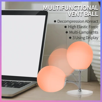 

Silicone Smart LED Decompression lamp, Stress Relief,Anti-Anxiety Tools Office Decompression Toy Ball, Colorful Atmosphere Lamp