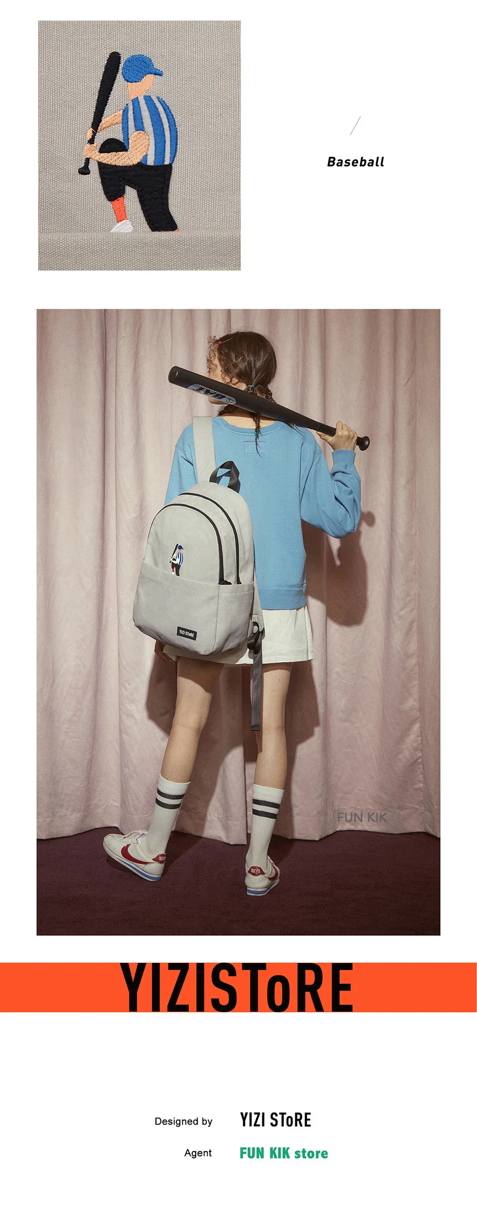 YIZISTORE оригинальные повседневные брезентовые Смешные рюкзаки для мальчиков и девочек, экономичные школьные сумки в легкой атлетике серии 1(FUN KIK