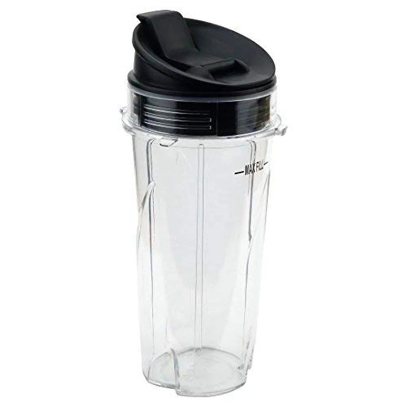 Replacement for Ninja 16 Oz Cup Single Serve - for Nutri Ninja BL770 BL780 BL660 Blender (2-Pack)