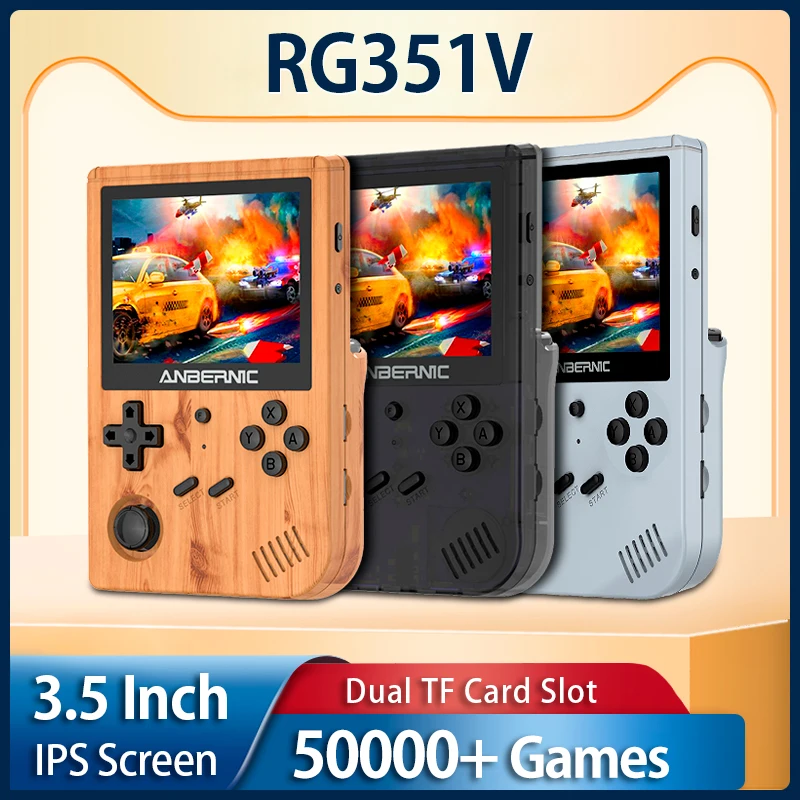 Новые ретро-игры RG351V RK3326 с открытым исходным кодом 3 5 дюйма 640/480 портативный