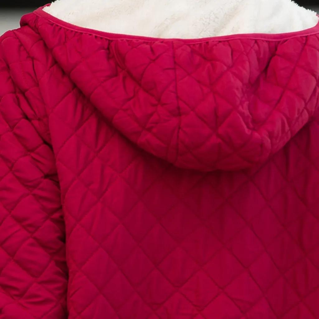 Однотонная Повседневная Свободная верхняя одежда на молнии с капюшоном; manteau femme hiver; Женское пальто; толстая зимняя теплая парка с подкладкой; модная женская бархатная куртка