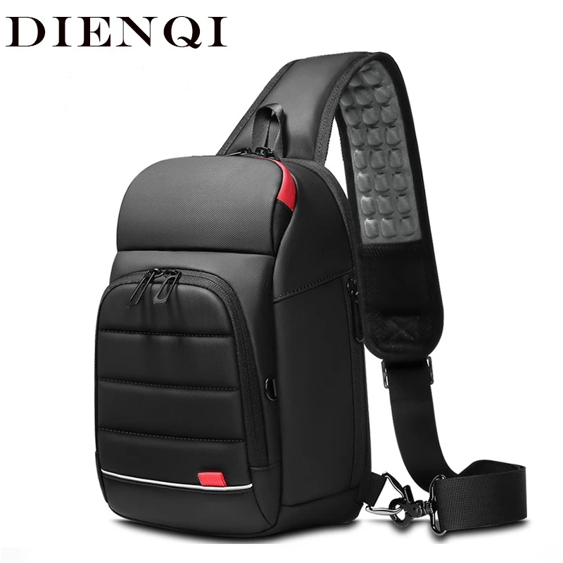 Dienqi Multifunction Crossbody Bag For Men Bag Fit 9.7" Ipad Purses