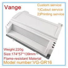 1 шт./партия PLC направляющий модуль управления проектом коробка 174*57*139 мм ABS пластик diy Распределительная коробка противопожарный материал для PCB