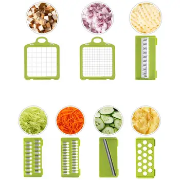 

Mandoline Vegetable Fruit Slicer Grater Cutter Peeler Multifunctional Potato Peeler Carrot Grater Drain Basket Kitchen Tool 40P