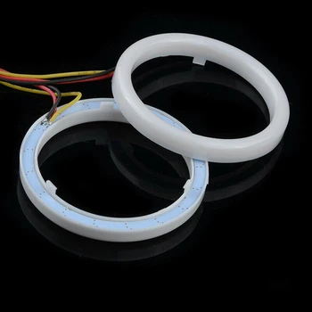 

Parts Angel Eye Light Set Replacement Car Auto White 45-LED Halo Ring 924LM