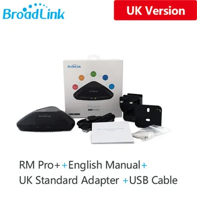 Broadlink RM PRO Универсальный Интеллектуальный пульт дистанционного управления RM MINI3 умный дом автоматизация WiFi+ IR+ RF переключатель для IOS Android телефон - Цвет: UK