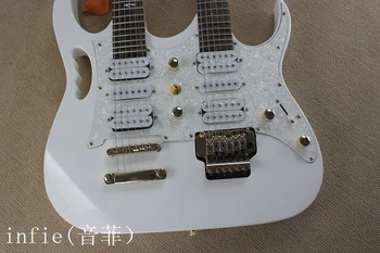 

Double neck Electric Guitar White 6+6Strings 7V GUITAR