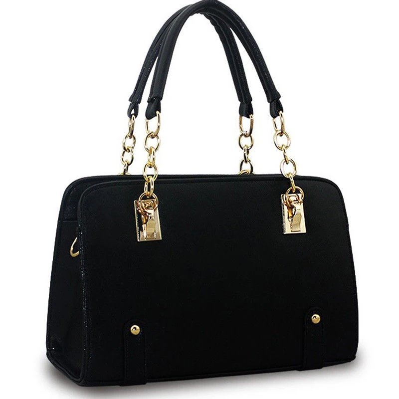Новая женская роскошная сумка через плечо из искусственной кожи Сумка-тоут кошелек женская сумка-мессенджер - Цвет: Черный