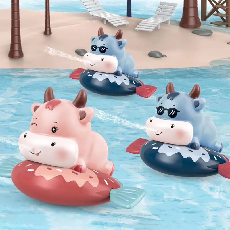 Cute Cartoon Animal Classic Baby Water Jet Toy Infant Swimming Wound-up Clockwork Kids Beach Bath Toys Children Bathroom Gifts young explorers baby & toddler toys	