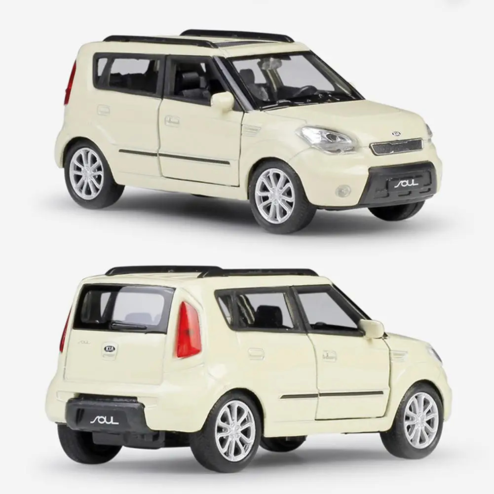 

1:36 Alloy Pull Back Model Car,Kia Soul SUV Music&Flash Diecast Toy Vehicle Alloy Car Light Pull Back Car Model Toys