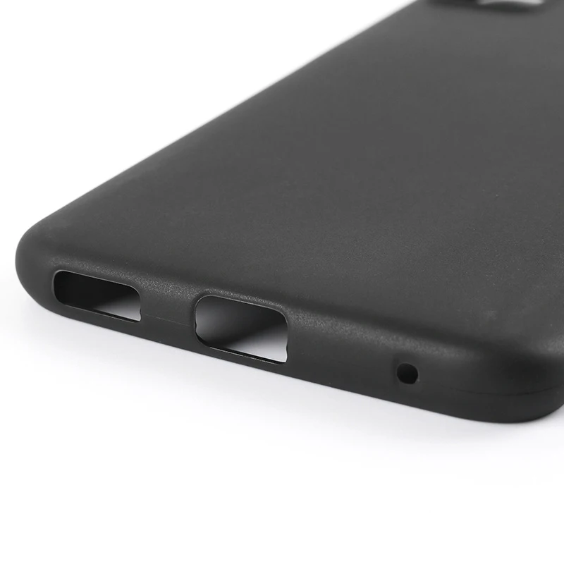 Black Soft Silicone Protective Case - High-Quality TPU Cover