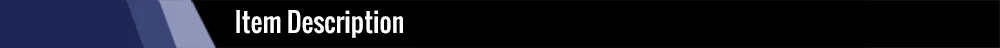 Item&nbsp;Description 01（项目说明）