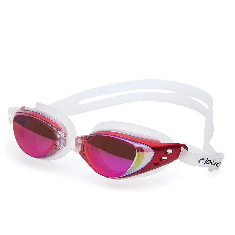 

Goggles Men's Women's Big Box Electroplated Waterproof Anti-fog Swimming Goggles High-definition Myopia Swimming Glasses Strap D