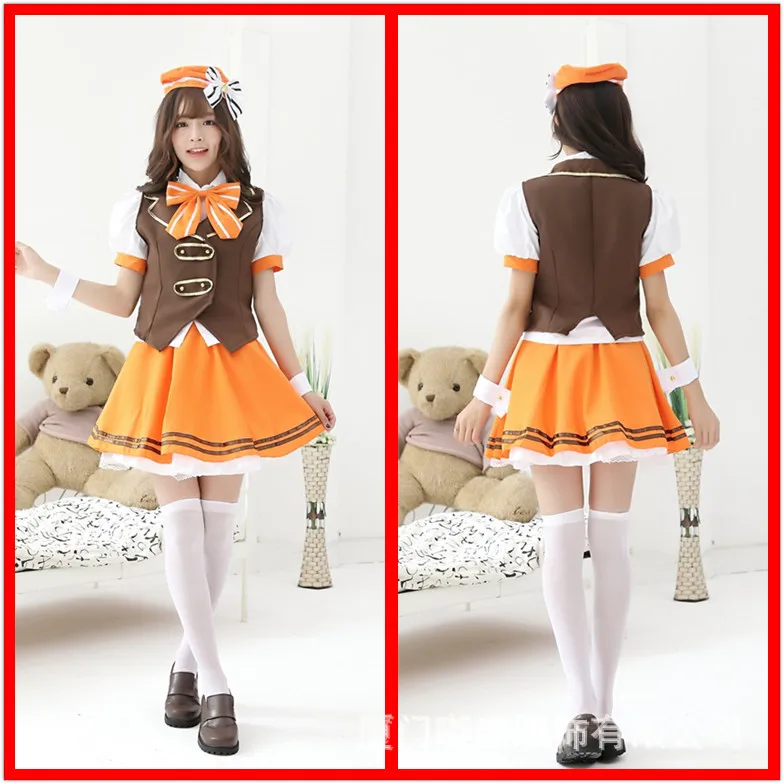 

Maid Costume Lolita Sailor Suit Students' Clothes Cosplay Anime I Ask You Today Need Some Rabbit