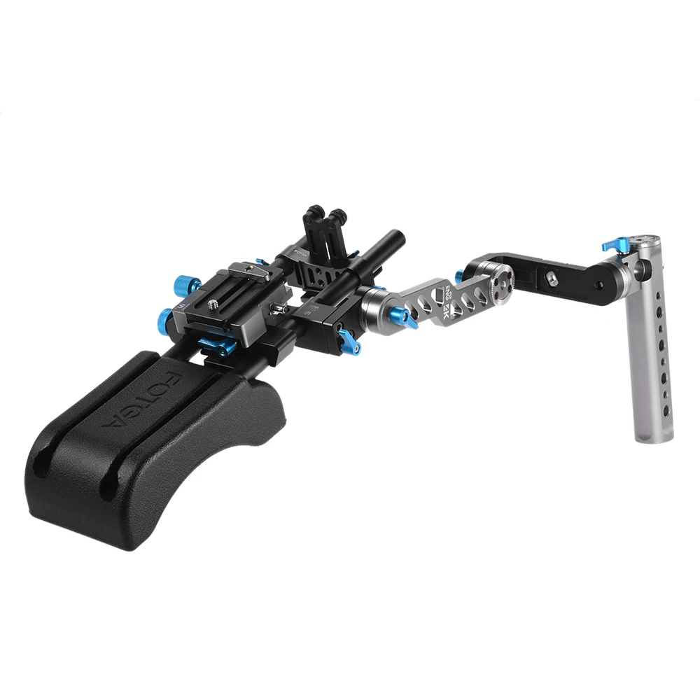 FOTGA DP500III 2 в 1 Rosette ENG ручка клетка в том числе Наплечная Подушка опорная пластина стержень рельс видео стабилизатор пленка делая систему комплект
