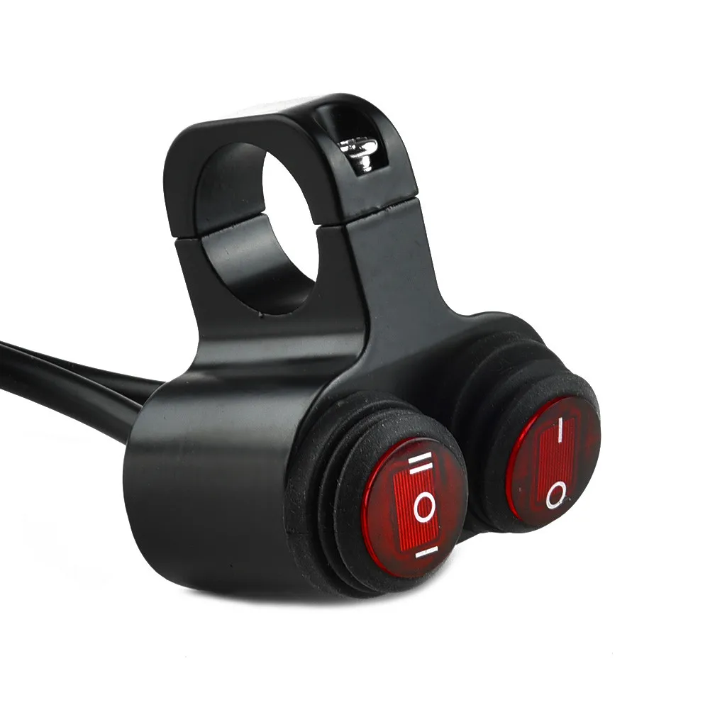 On/off Motorcycle switch DC 12V 2 Way Aluminum Alloy Waterproof ATV ...