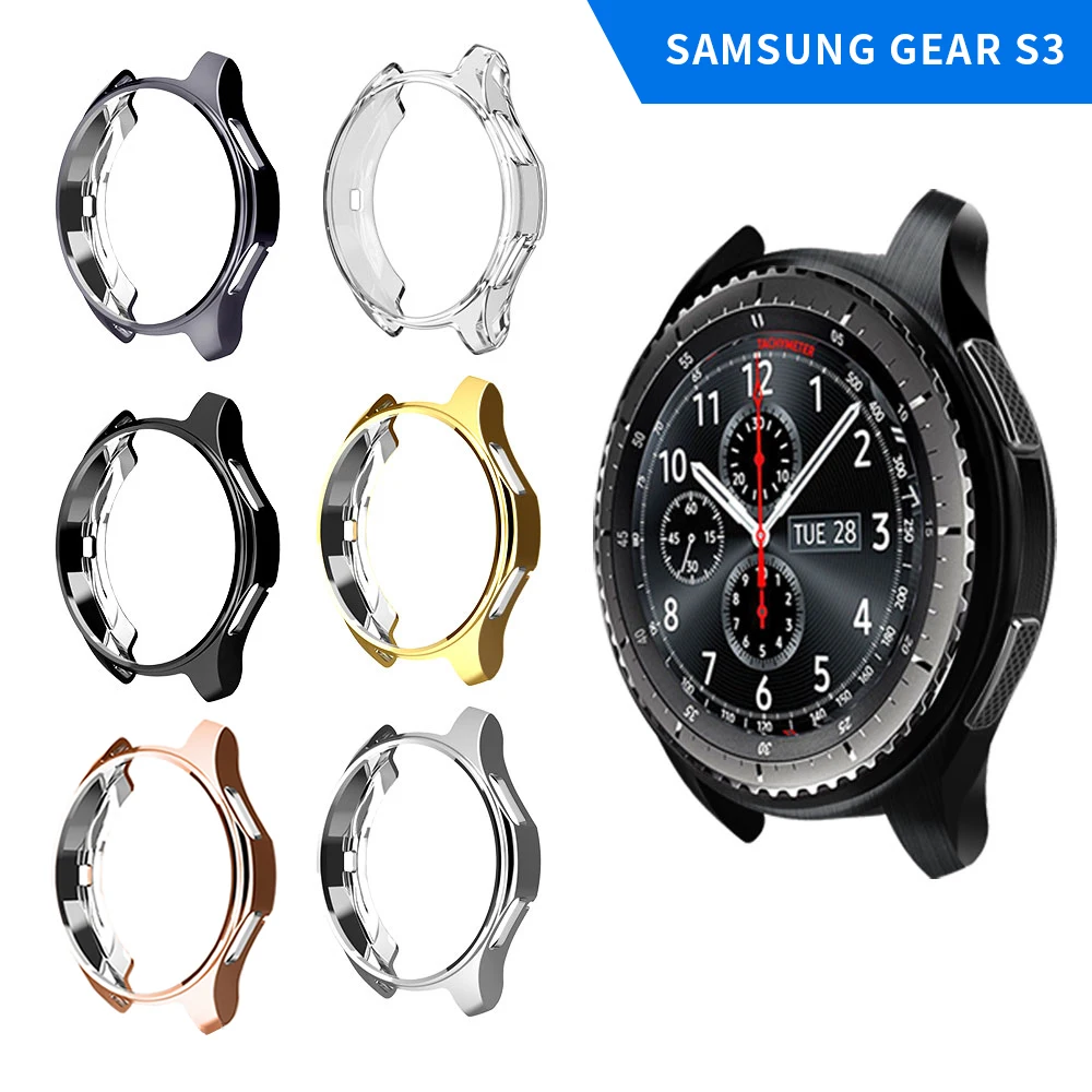 Чехол для Samsung Gear S3 мягкий ТПУ устойчивый к царапинам защитный бампер чехол