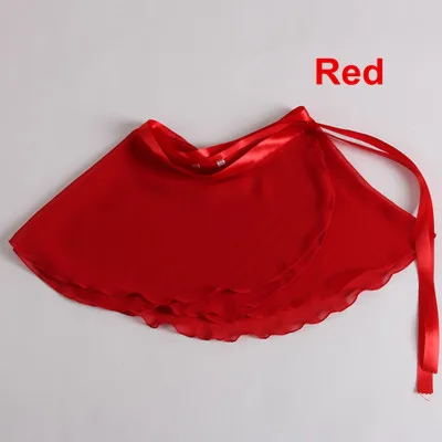 Red Розничная ; Новинка года; 15 цветов ; детский шифоновый балетный танцевальный костюм с пачкой; юбка; шарф для катания на коньках - Цвет: Red