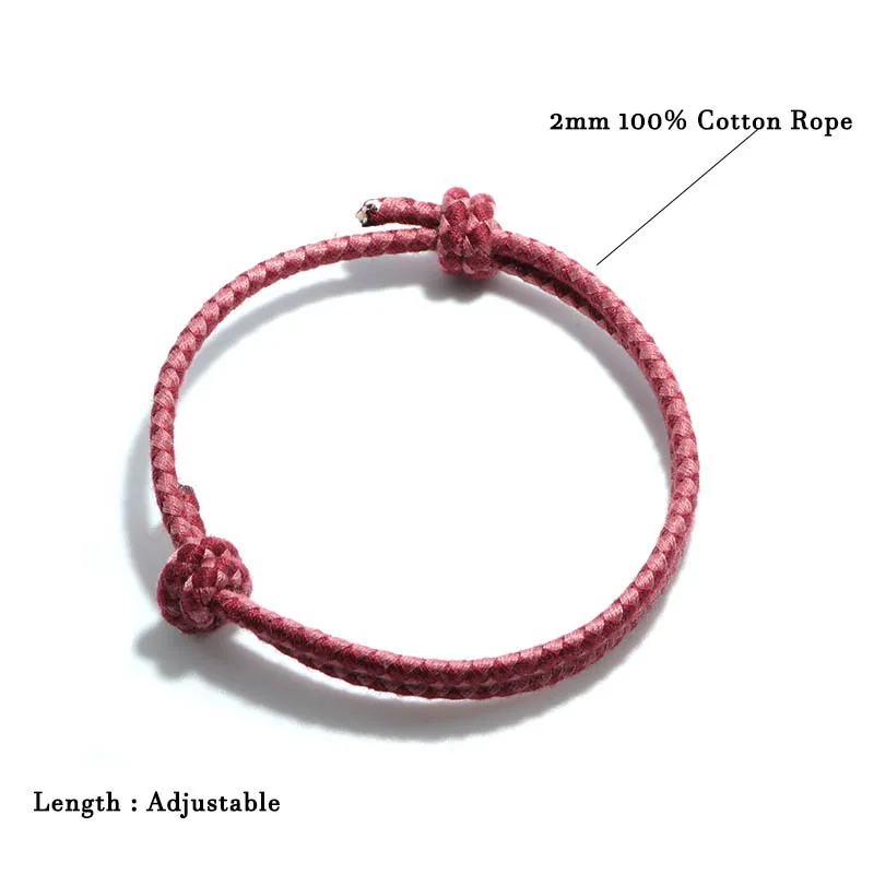 Cotton Rope Bohemian Bracelet for Men and Women