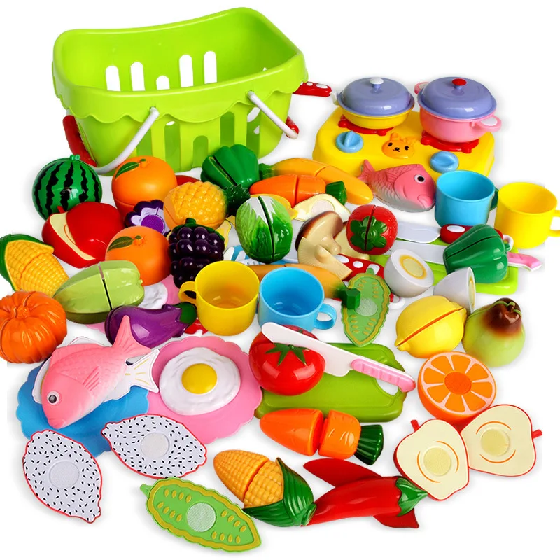 Детская овощерезка для кухни, корзина для фруктов, игровой домик, игрушки для девочек 3-6 лет, Детская модель