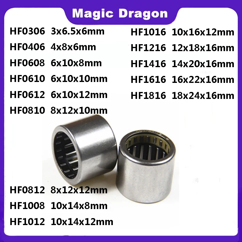 Único Rolamento de Rolos de Uma Maneira da Agulha 10 50 Peças H0406 Hf0608 Hf0612 Hf0812 Hf1008 Hf1012 Hf1016 Hf1216 Hf1416 Hf1616