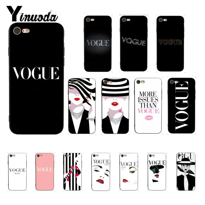 Yinuoda Vogue модный качественный чехол для телефона iPhone X XS MAX 6 6s 7 7plus 8 8Plus 5 5S SE XR 11 pro