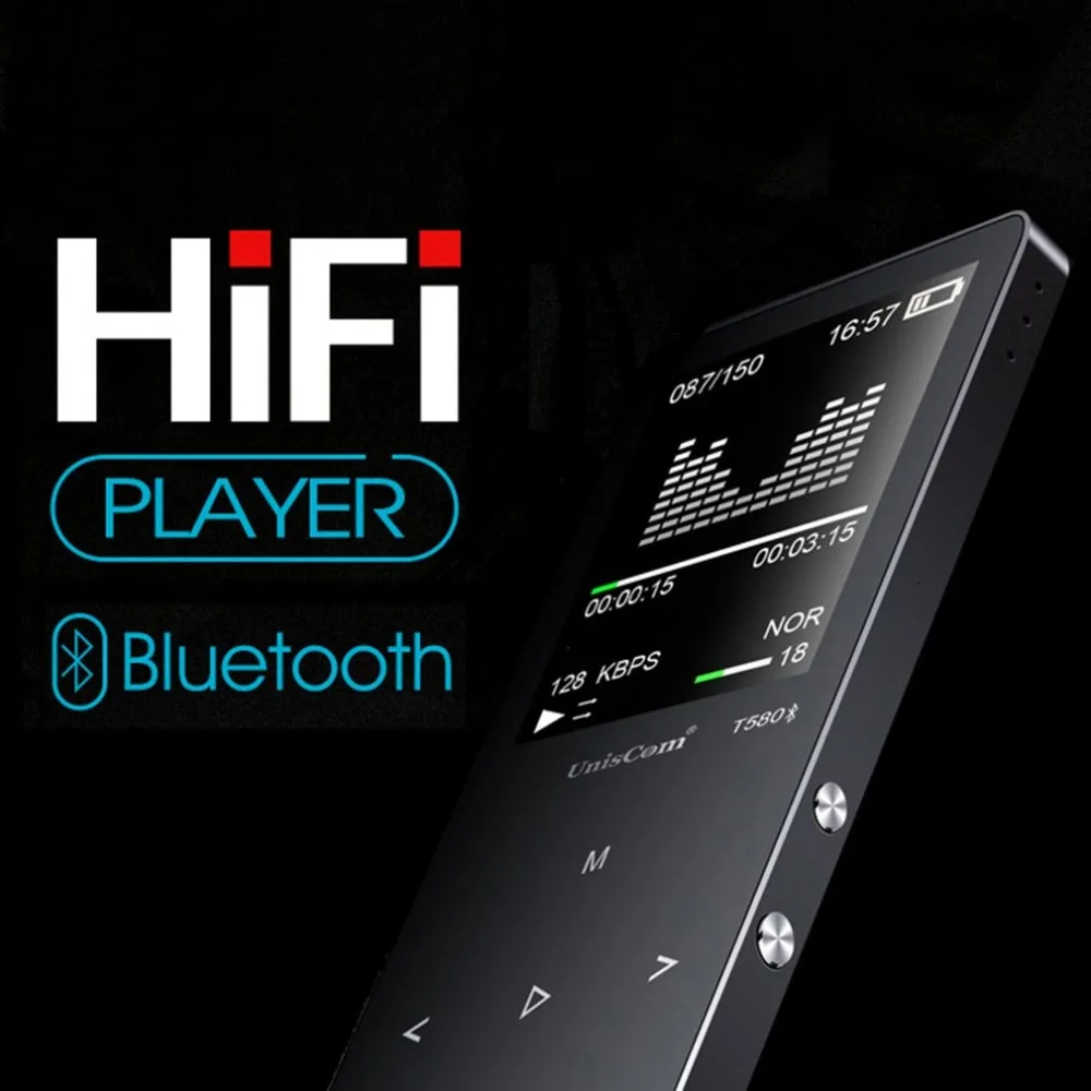 1," Bluetooth MP3 16 Гб MP4 плеер USB2.0 OTG FM радио сенсорная кнопка без потерь радио рекордер с микрофоном Поддержка TF карты