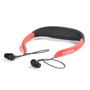 

MP3 Player and FM Radio 4GB Headset Waterproof FM Radio All in One MP3 Player and Headphones for Swimming