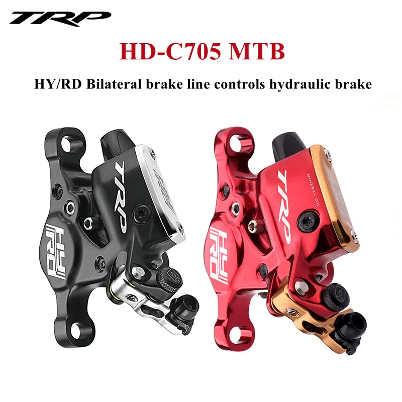 cable actuated hydraulic disc brake caliper