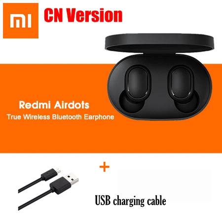 CN sets 2 Xiao mi Red mi Airdots беспроводные bluetooth-наушники mi Airdots глобальная версия беспроводных наушников DSP наушники с шумоподавлением и mi c - Цвет: CN sets 2