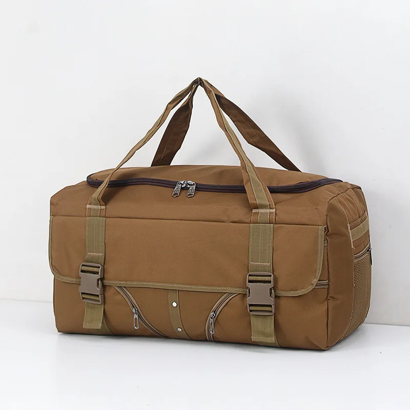

Waterproof Luggage Bag Men's Large Capacity Hand Canvas Travelling Bag Army Fans qian yun Bag Outdoor Long Distance Tote