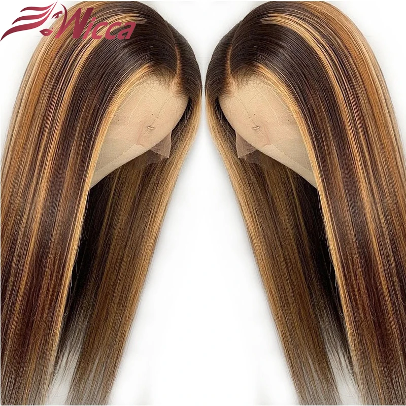 Lace Front Human Wigs With Baby Bleached Knots Hair