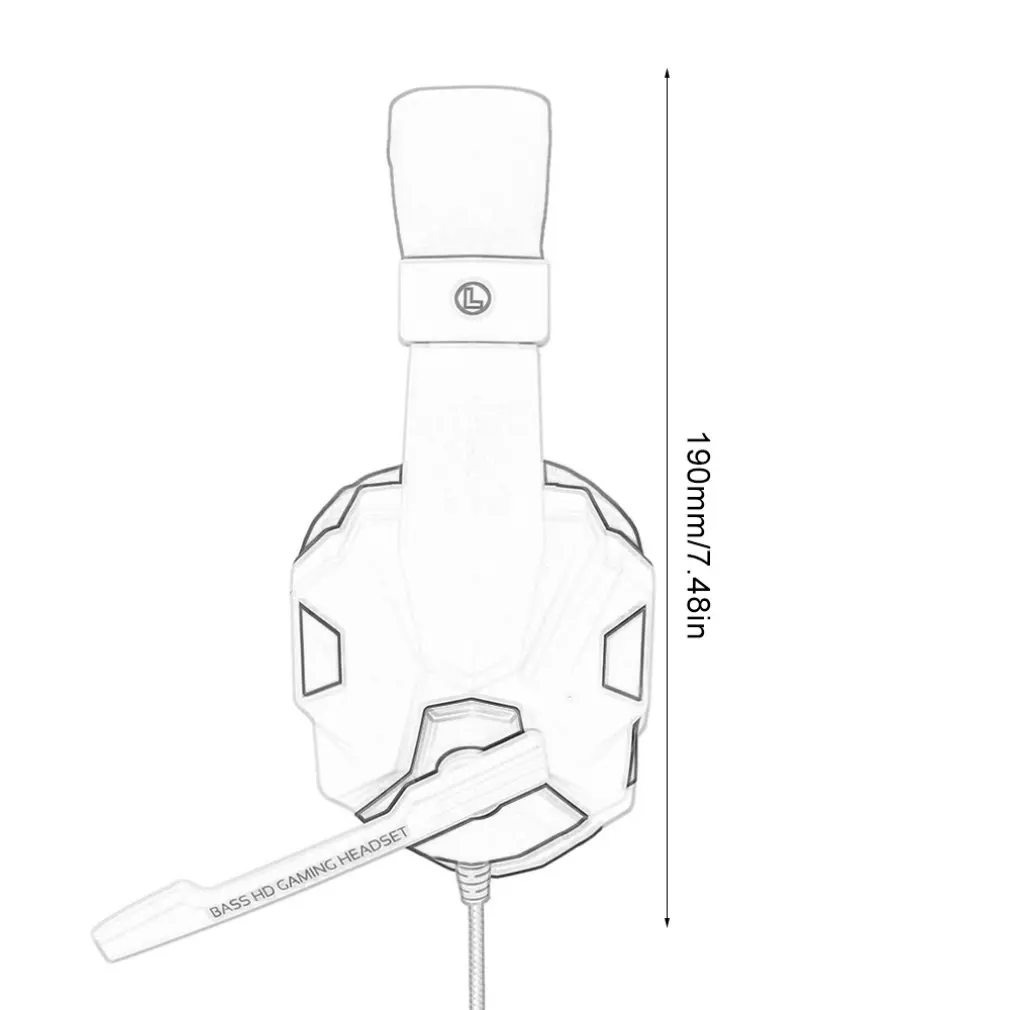 For PS4 for PC Computer Gaming Earphone Headphones Computer Headset Universal Headset with Microphone
