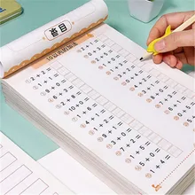 Crianças adição e subtração aprendendo matemática pré-escolar matemática exercício livro escrita prática livros idade 3-6 estudantes da escola