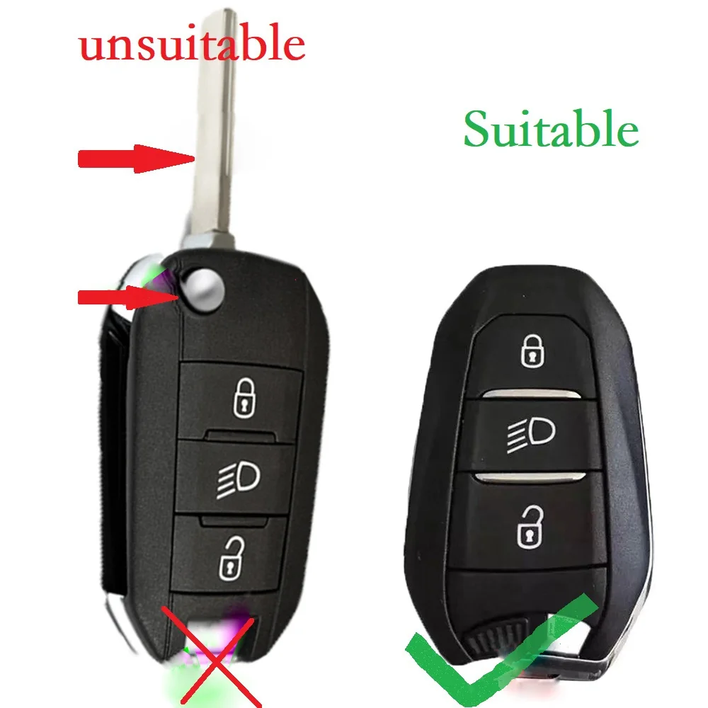 Shell Abdeckung Halter Auto Schlüssel Fob Fall Für Peugeot 208 DS3 5008 DS5 DS6 Für Citroen C4 C5 X7 Silikon Gummi smart Fernbedienung Schlüssel Abdeckung – Detail 1