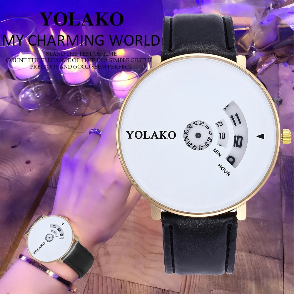 Hot Sale Women Leather Gradient Starry Sky Diamond Watch Luxury Ladies Quartz Watches YOLAKO Clock Relogio Feminino